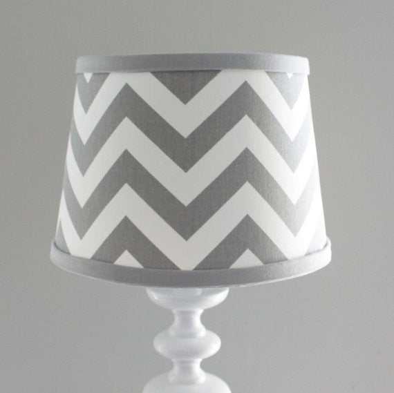 Gray Chevron Lamp Shade