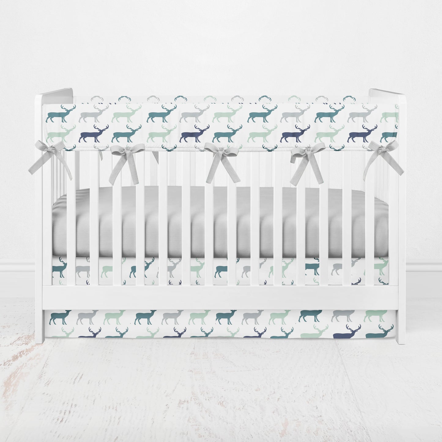 Deer Buck wintergreen Woodland Baby Boy Crib Bedding Nursery