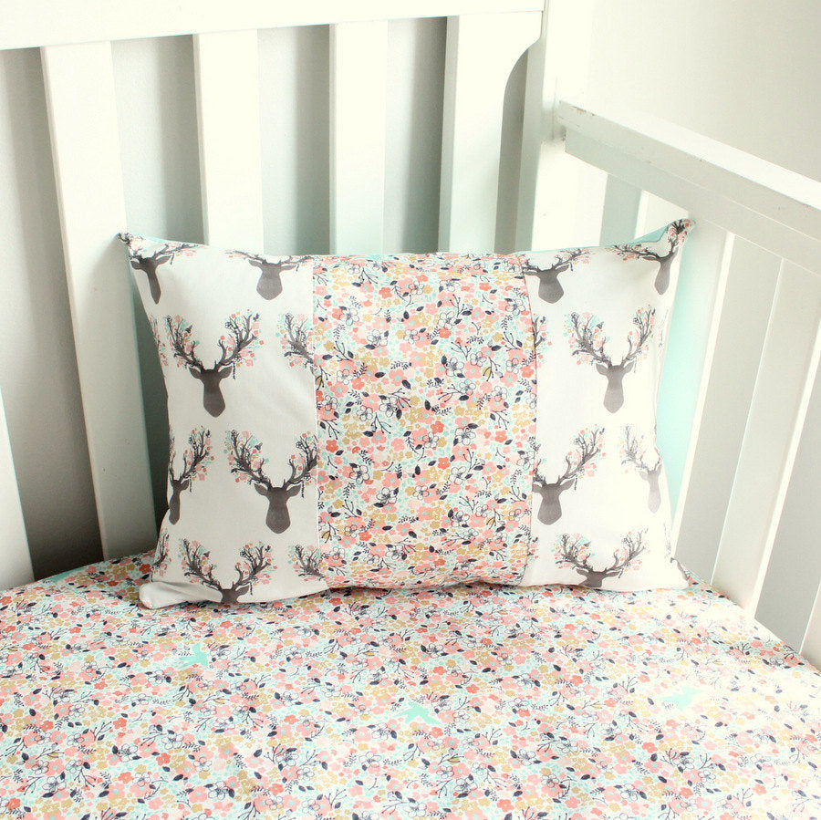 Buck Coral Deer Crib bumper bedding