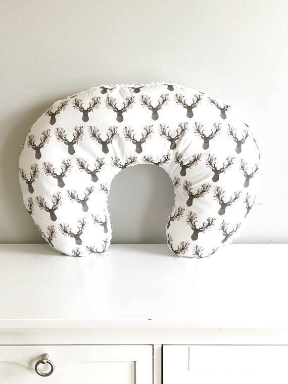 Buck Coral Nursing Pillow Cover. Other fabrics