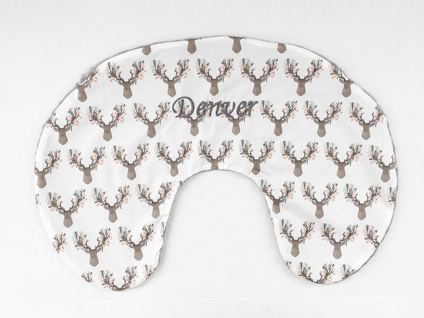Buck Coral Nursing Pillow Cover. Other fabrics