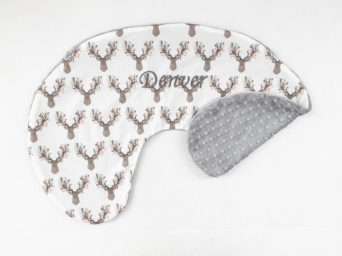 Buck Coral Nursing Pillow Cover. Other fabrics