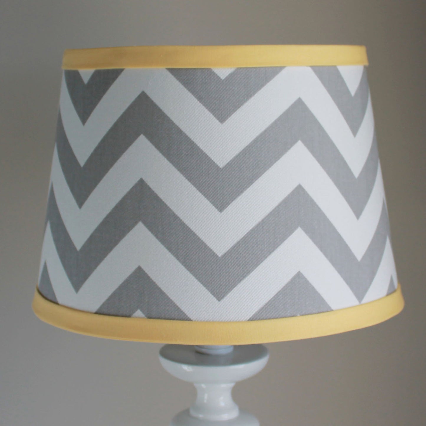 Gray & Yellow Chevron Lamp Shade