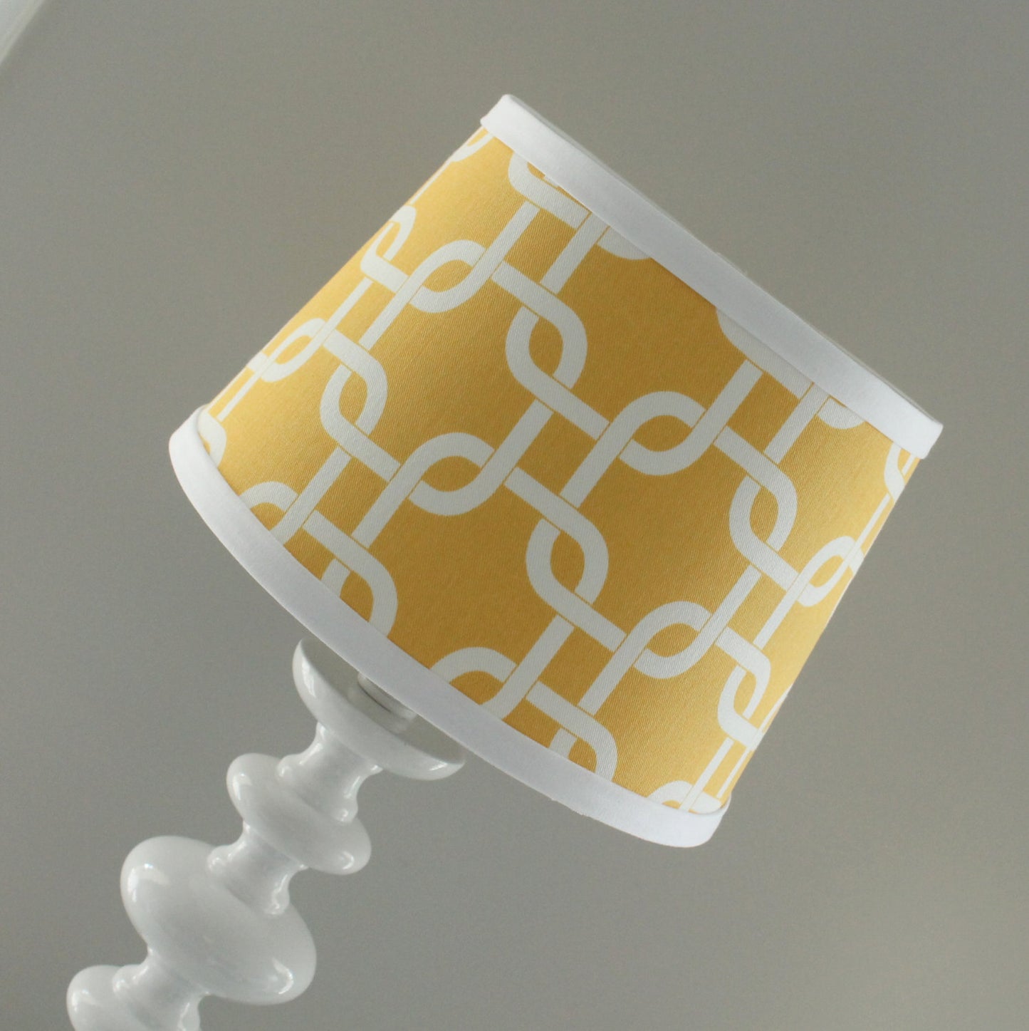 Yellow & White Gotcha Lamp Shade