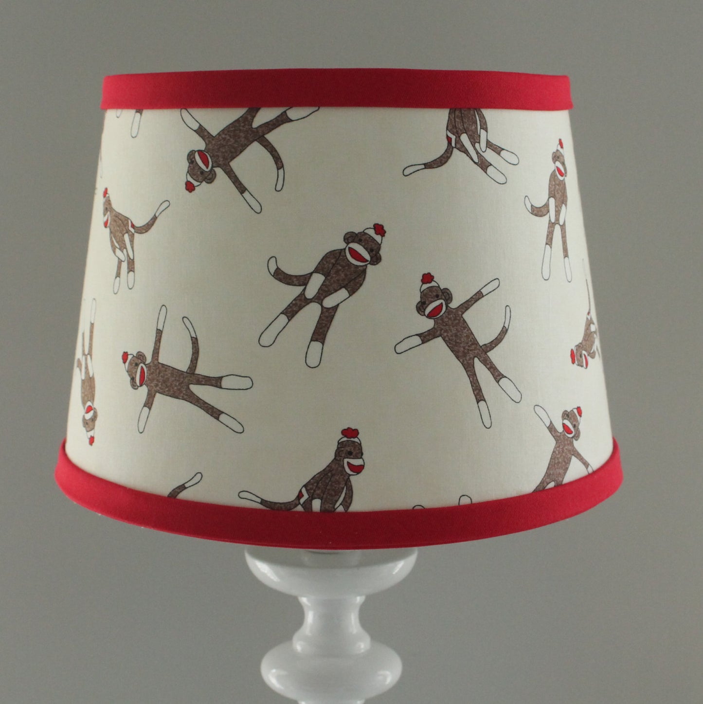 Red Sock Monkey Lamp Shade
