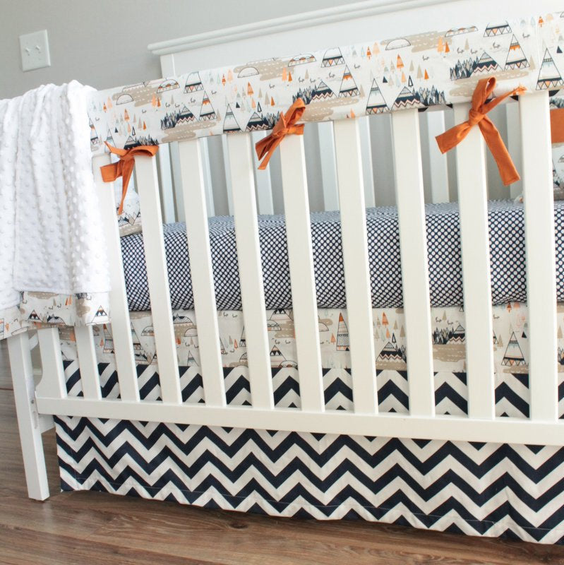 summer infant crib bedding Indian Summer Woodland Teepee Crib Bedding – Baby Milan
