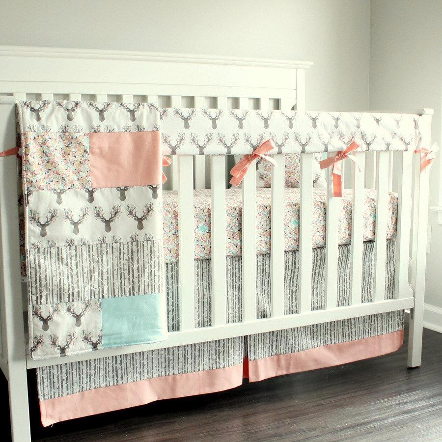 Coral hotsell crib set