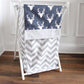 Navy Blue Buck with gray accent Nursery Hamper Cover
