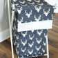 Navy Blue Buck with white accent Nursery Hamper Cover Nursery accessories