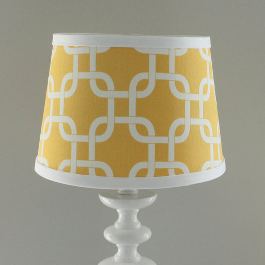 Yellow & White Gotcha Lamp Shade