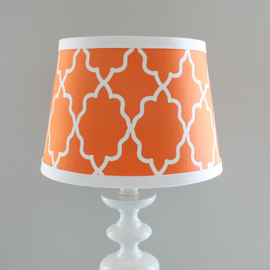 Orange Moroccan lamp shade