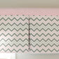 Pink and gray Box Pleat valance. Available in other collections.
