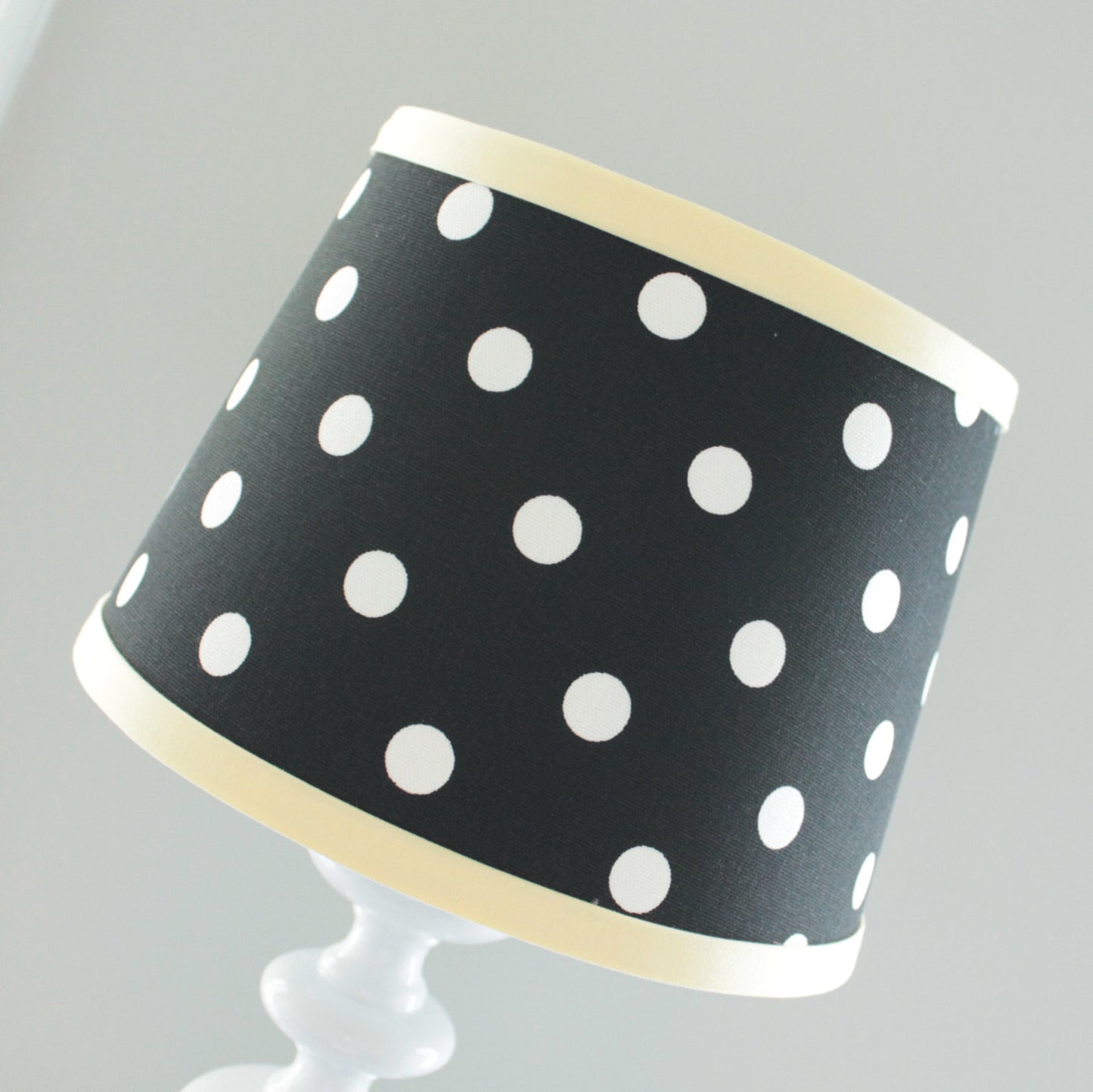 Black & Yellow Polka dot Lamp Shade