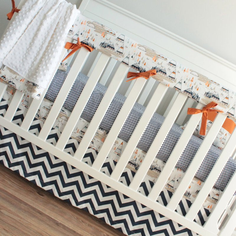 Teepee crib hot sale bedding