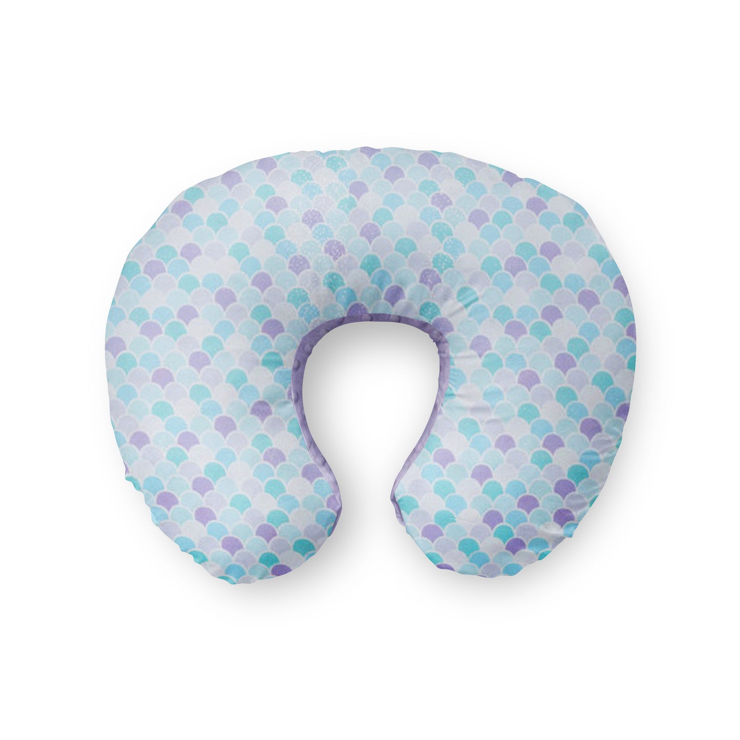 Nursing pillow cover. Mermaid lavender baby nursery